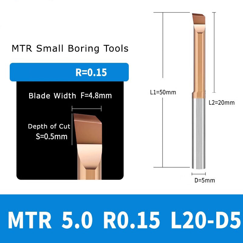 4050 MTR small diameter boring cutter tungsten steel alloy small aperture MTR boring cutter boring cutter milling cutter inner hole cutter seismic resistant micro turning tool Shandong Denso Pricision Tools Co.,Ltd.